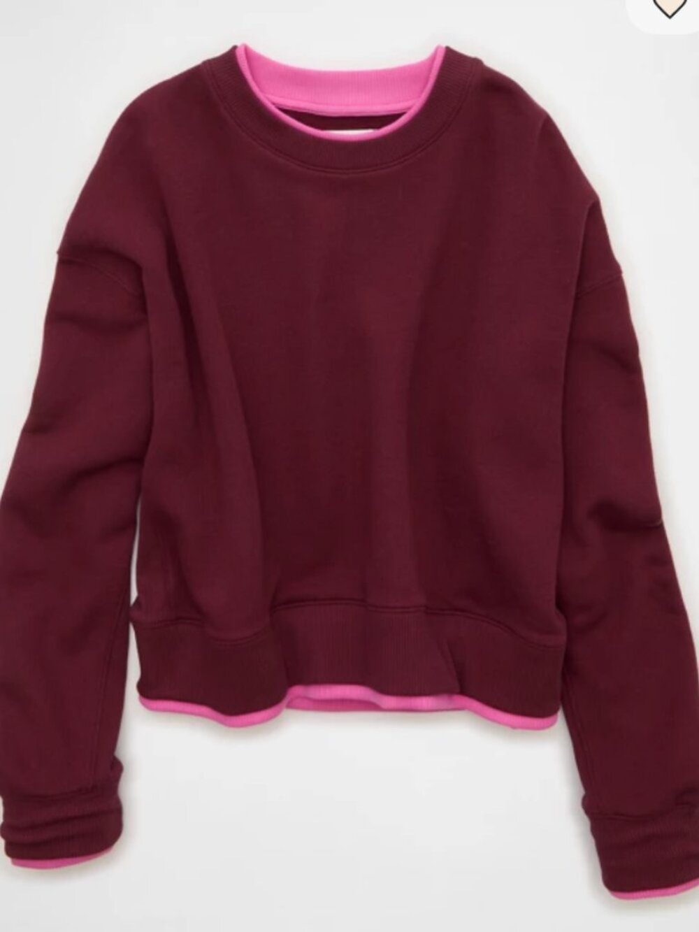 AE Twice As Nice Lightweight Crew Neck Sweatshirt